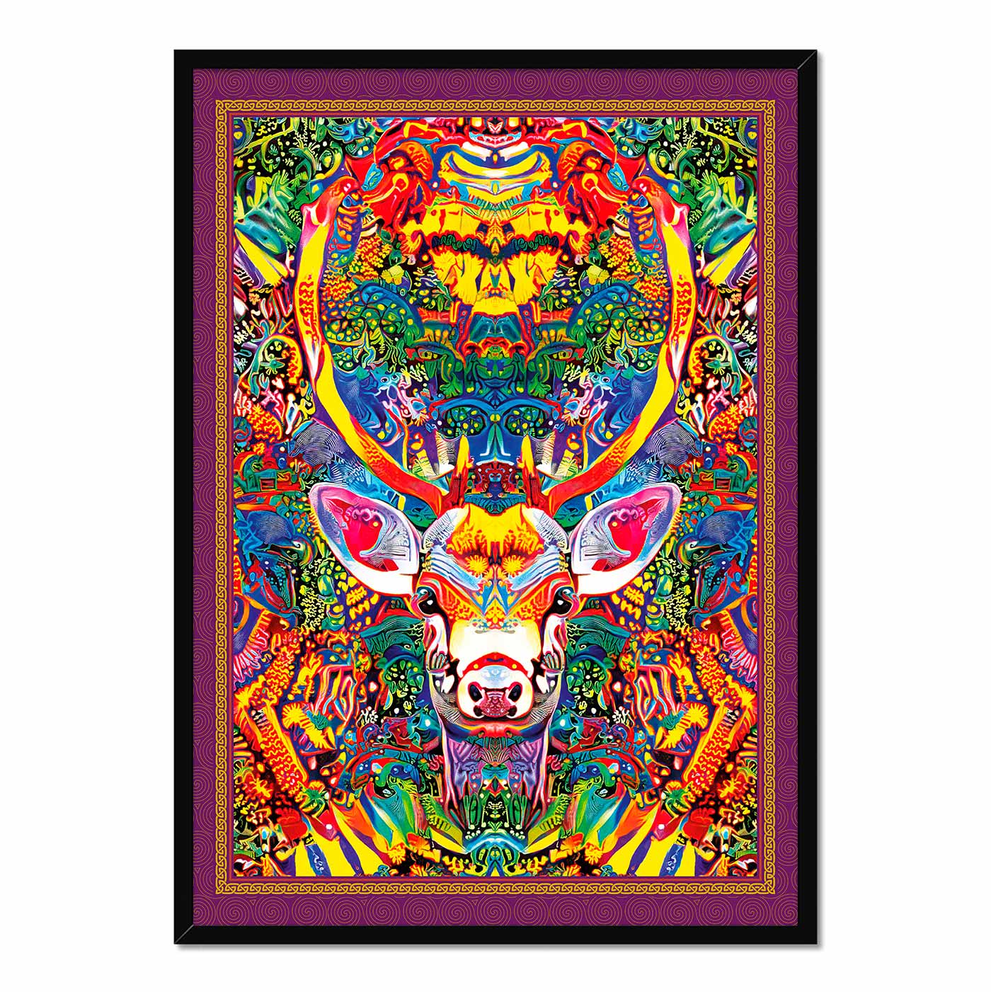 'Medicine Deer' Framed Print