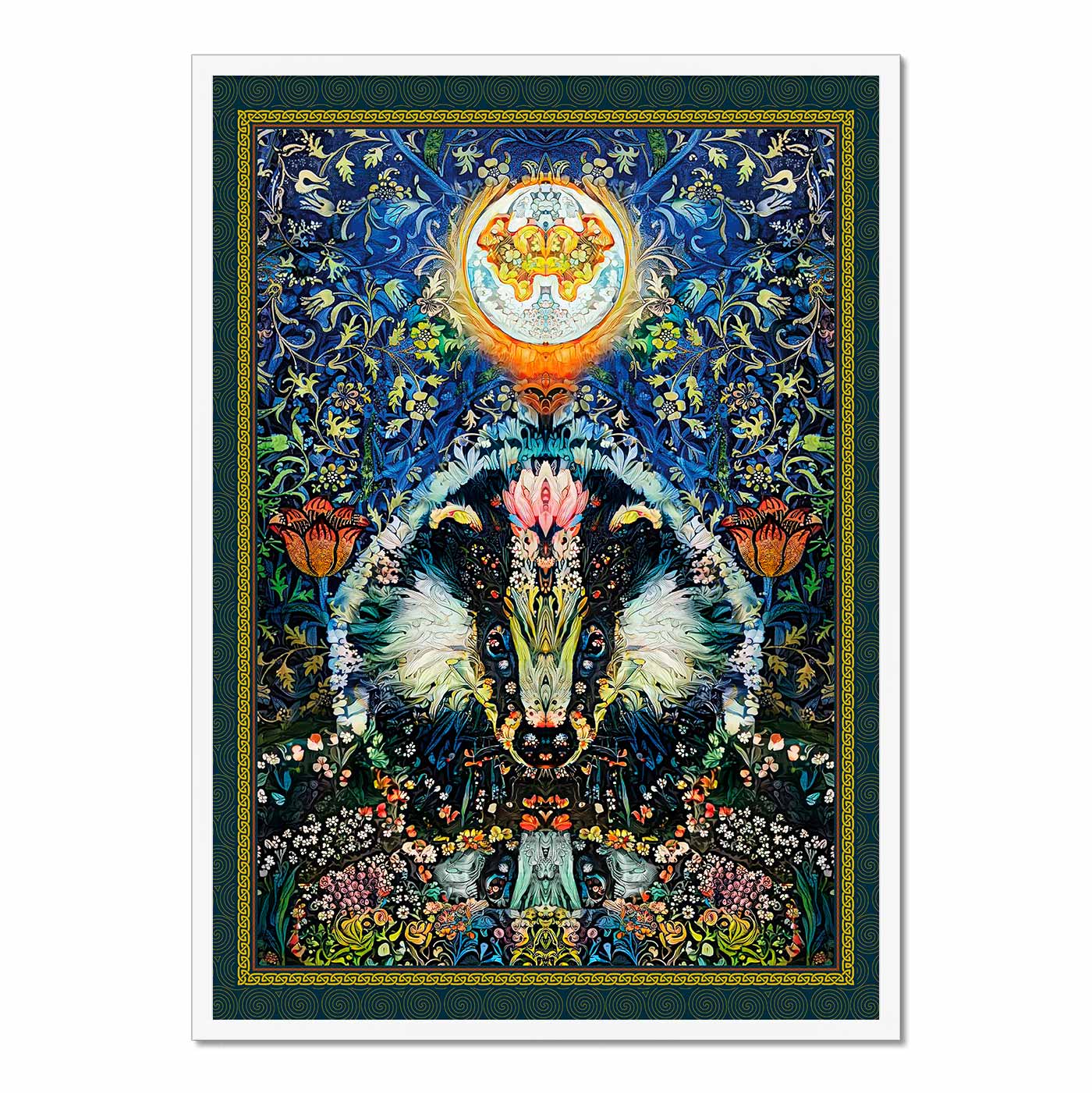 'Medicine Badger Moon' Framed Print