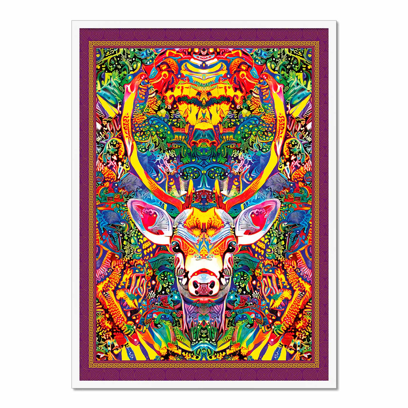'Medicine Deer' Framed Print