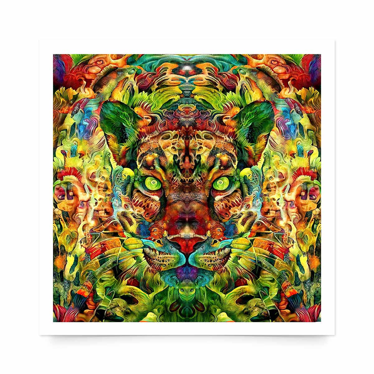 'Ayahuascero Jaguar II' Fine Art Print