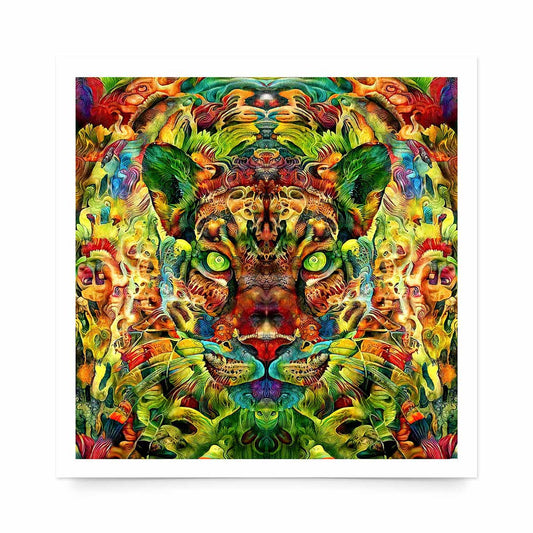 'Ayahuascero Jaguar II' Fine Art Print