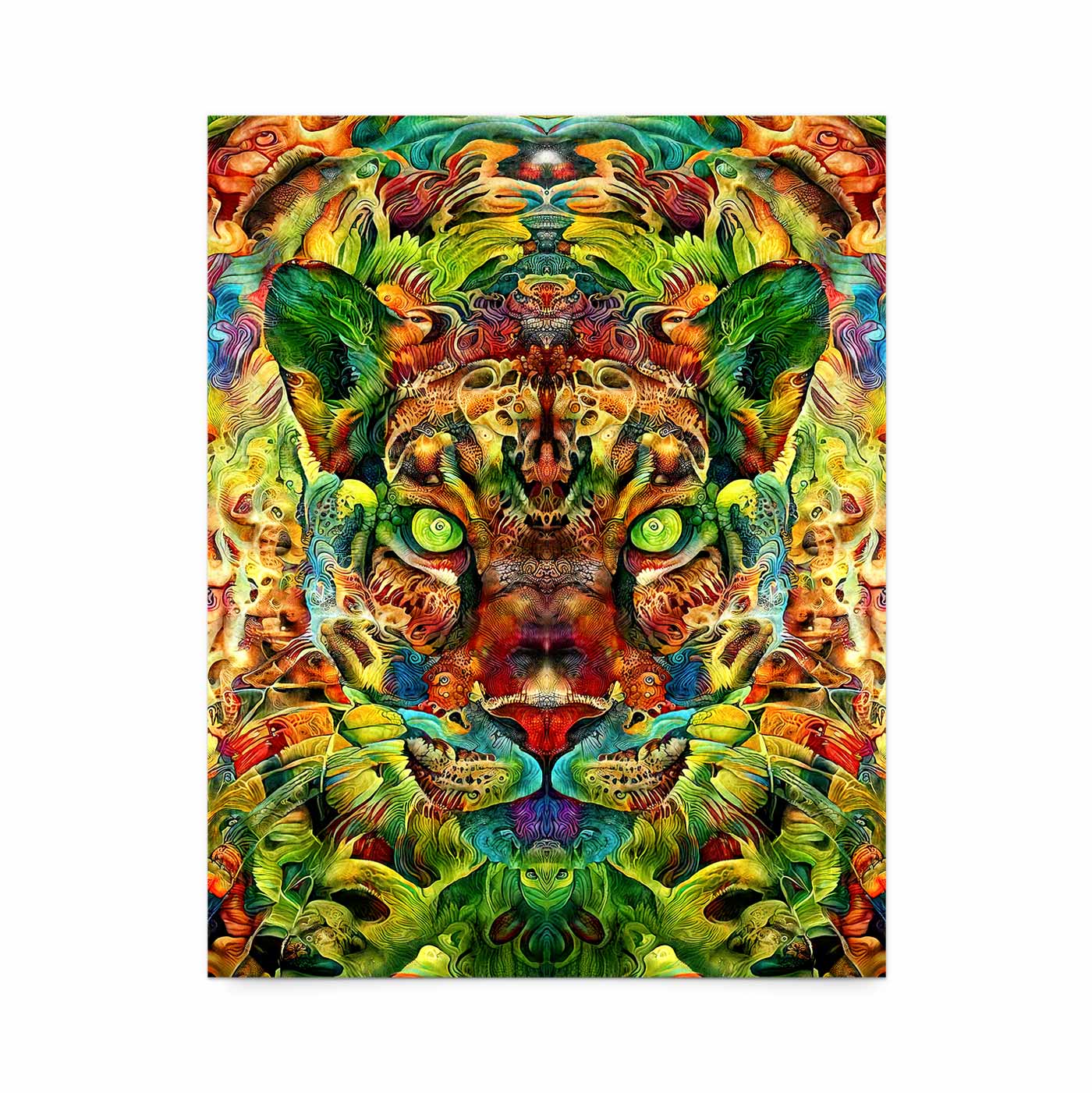 'Ayahuascero Jaguar II' Fine Art Print