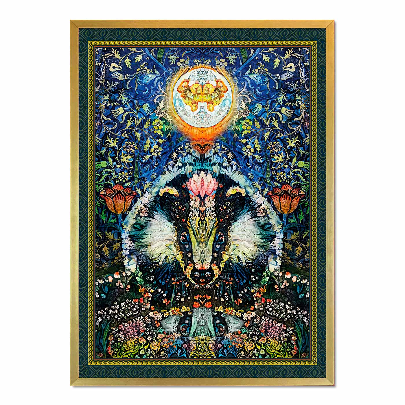 'Medicine Badger Moon' Framed Print