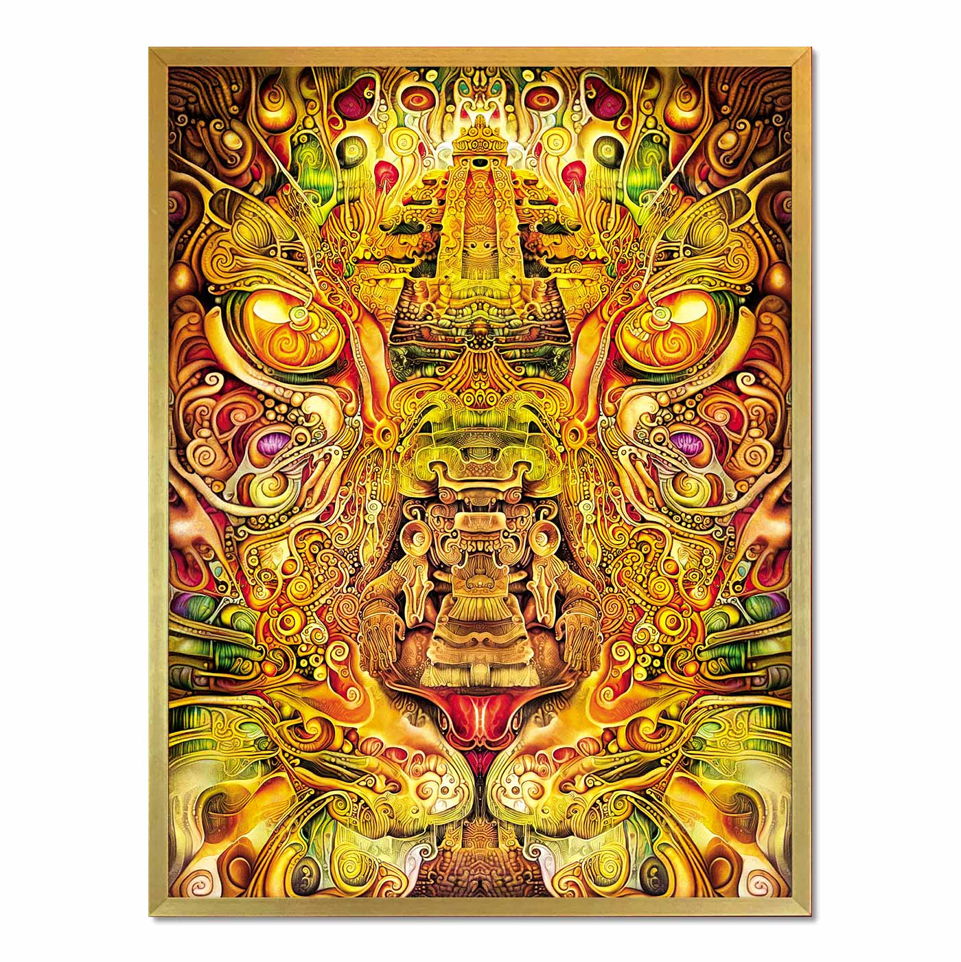 'Aztec Meditation' Framed Print
